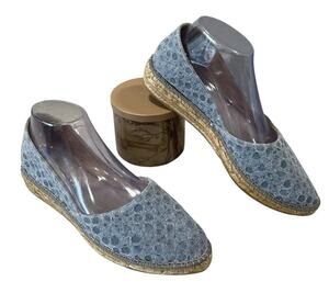 VISCATA Handmade in Spain Rascassa Flat Canvas Espadrilles, Gray Women’s US/9.5